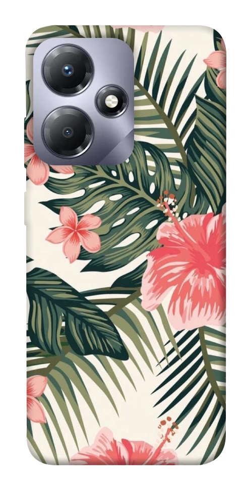 Чехол Tropic flowers для Infinix Hot 30i