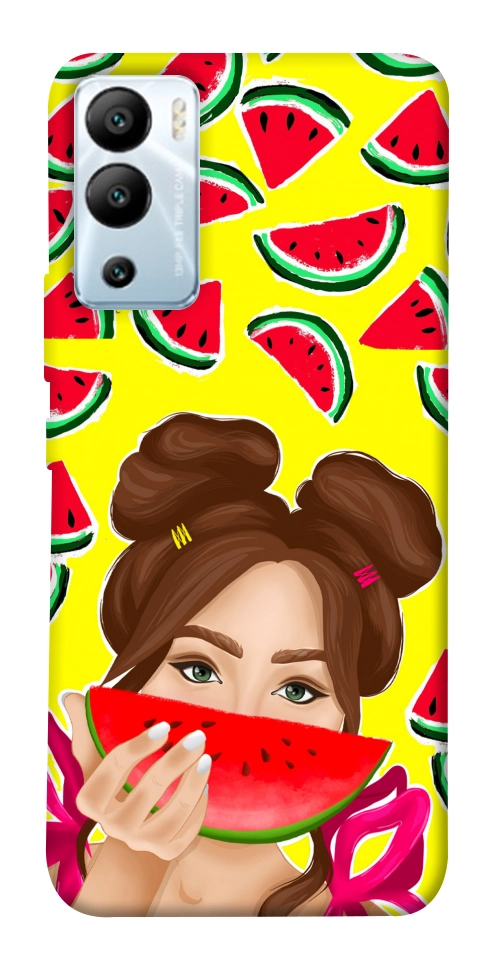 Чехол Watermelon girl для Infinix Hot 12i