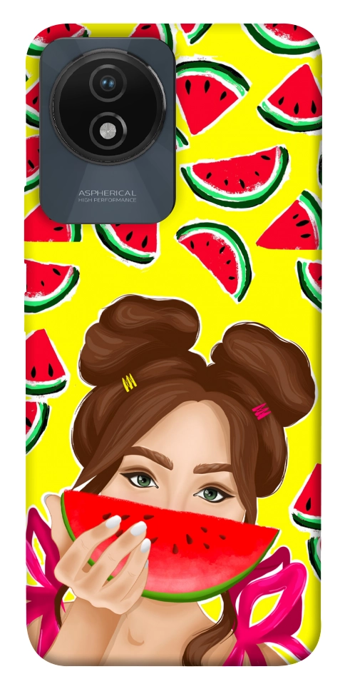 Чехол Watermelon girl для Vivo Y02