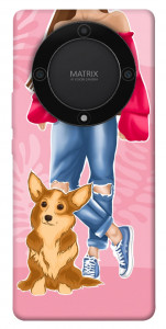 Чехол Girl and corgi для Huawei Magic5 Lite