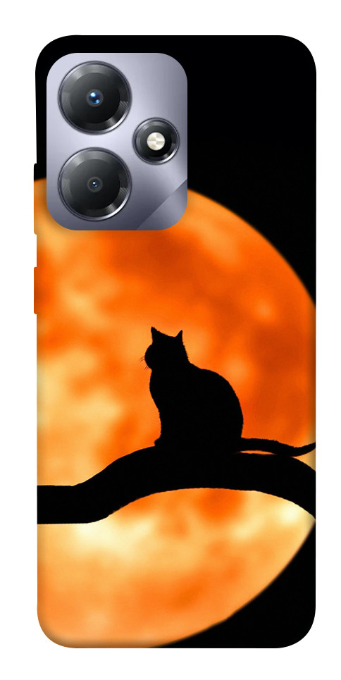 

Чехол Кот на фоне луны для Infinix Hot 30 1657070