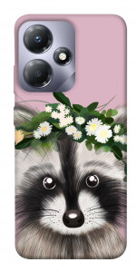 Чохол Raccoon in flowers для Infinix Hot 30 Play