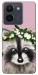 Чехол Raccoon in flowers для Vivo Y36