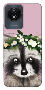 Чохол Raccoon in flowers для Vivo Y02