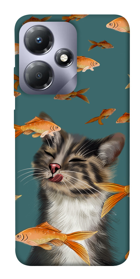 

Чехол Cat with fish для Infinix Hot 30 1657758