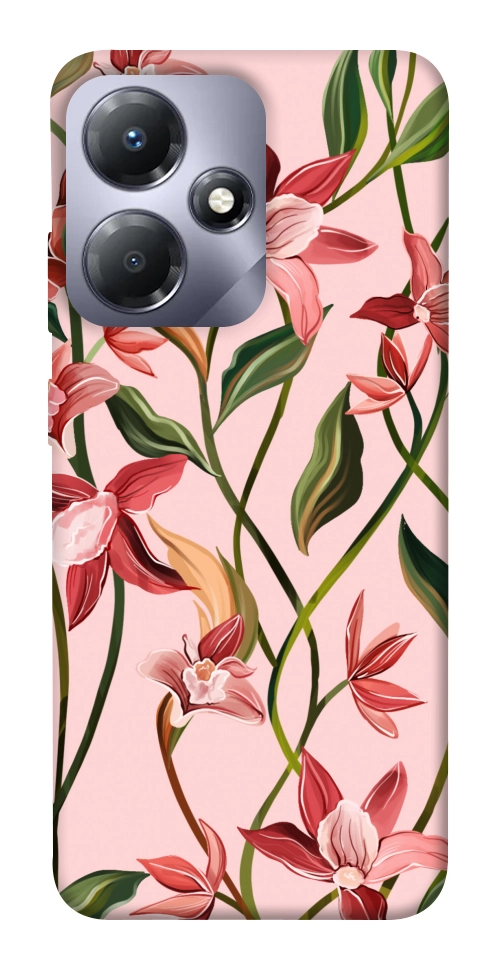 Чехол Floral motifs для Infinix Hot 30i