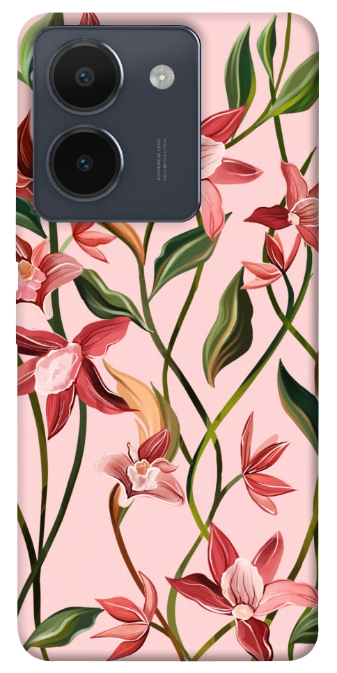 Чехол Floral motifs для Vivo Y36