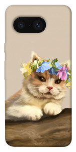 Чехол Cat in flowers для Google Pixel 8