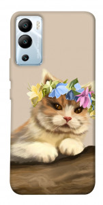 Чехол Cat in flowers для Infinix Hot 12i