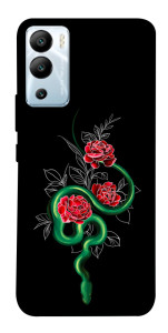 Чохол Snake in flowers для Infinix Hot 12i