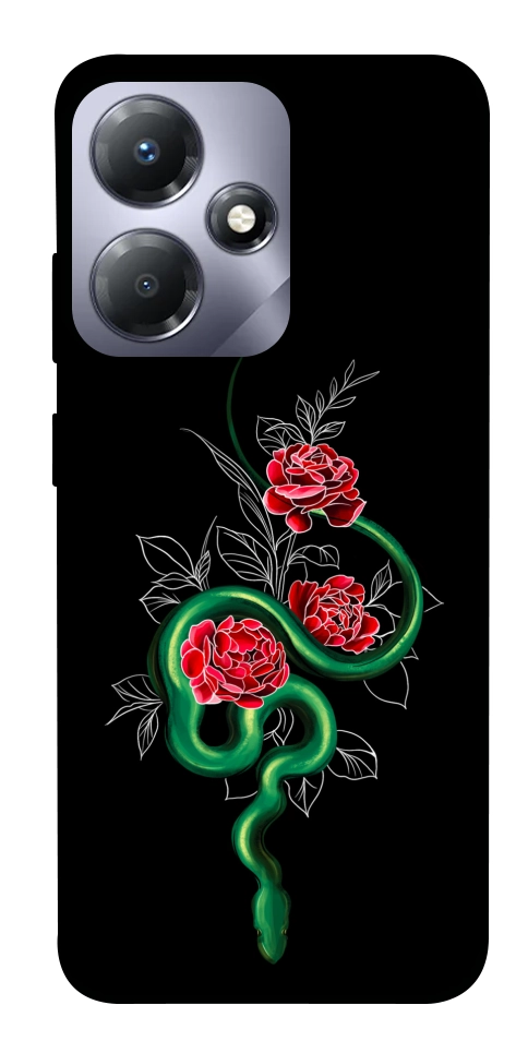 Чехол Snake in flowers для Infinix Hot 30i