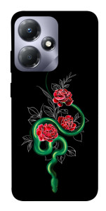 Чохол Snake in flowers для Infinix Hot 30i