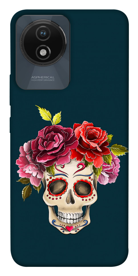 

Чехол Flower skull для Vivo Y02 1658098