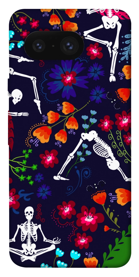 Чехол Yoga skeletons для Google Pixel 8