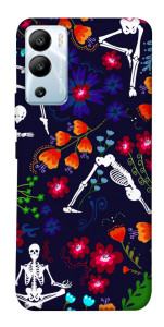 Чехол Yoga skeletons для Infinix Hot 12i