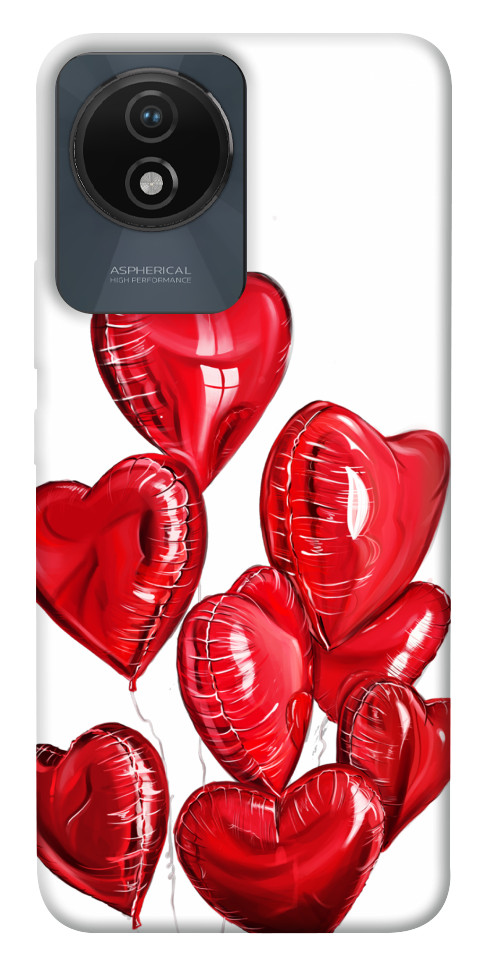 Чехол Heart balloons для Vivo Y02