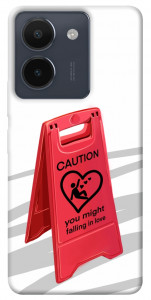 Чехол Caution falling in love для Vivo Y36