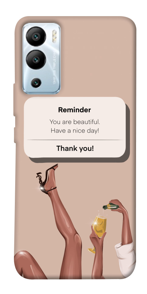 

Чехол Beautiful reminder для Infinix Hot 12i 1658339