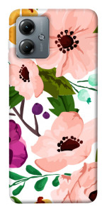 Чохол Акварельні квіти для Motorola Moto G14