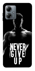 Чехол Never give up для Motorola Moto G14