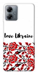 Чехол Love Ukraine для Motorola Moto G14