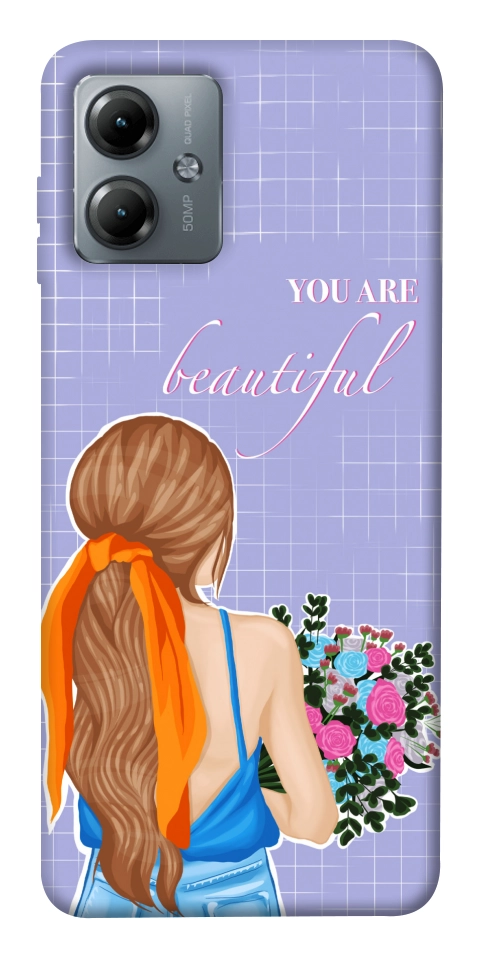 Чохол You are beautiful для Motorola Moto G14