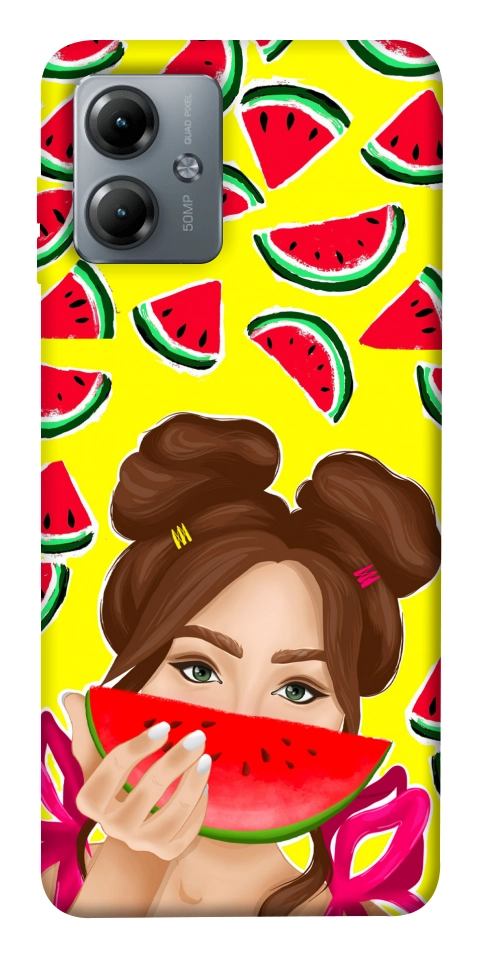 Чохол Watermelon girl для Motorola Moto G14