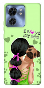 Чохол Love my dog для Motorola Edge 40