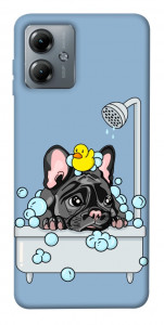 Чохол Dog in shower для Motorola Moto G14