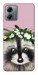 Чохол Raccoon in flowers для Motorola Moto G14