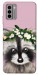 Чохол Raccoon in flowers для Nokia G22