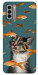 Чохол Cat with fish для Nokia G22