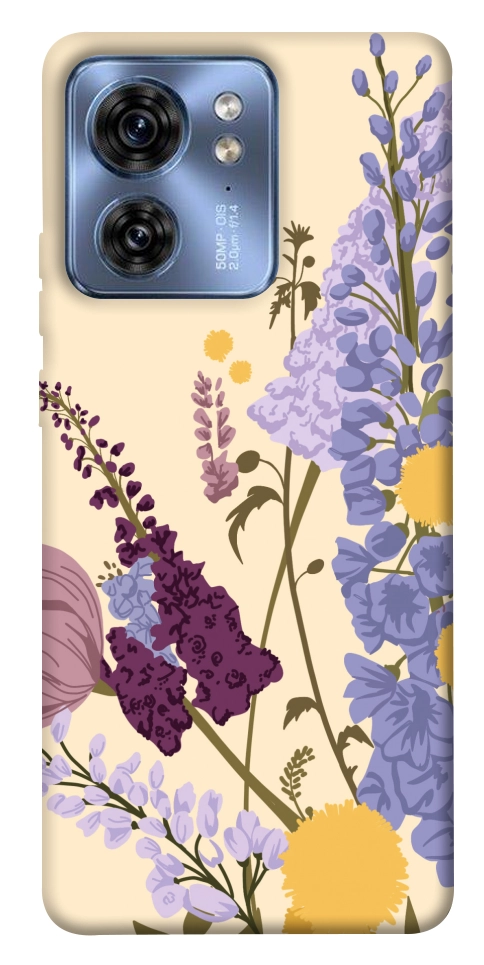 Чохол Flowers art для Motorola Edge 40