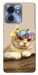 Чохол Cat in flowers для Motorola Edge 40