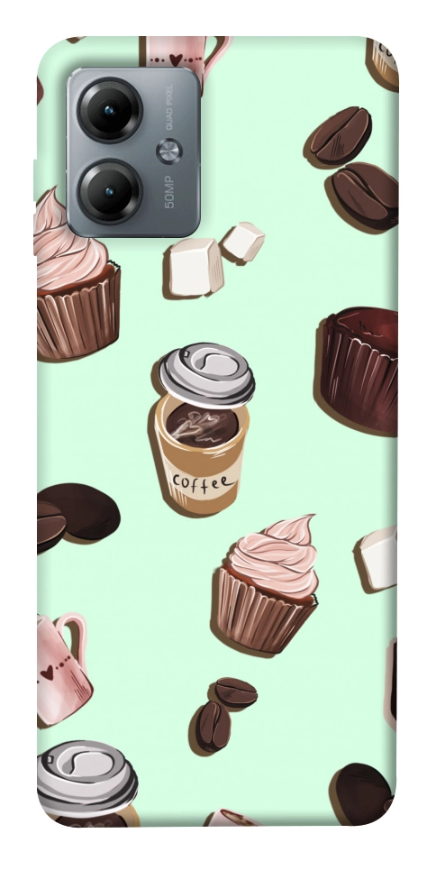 Чехол Coffee and sweets для Motorola Moto G14