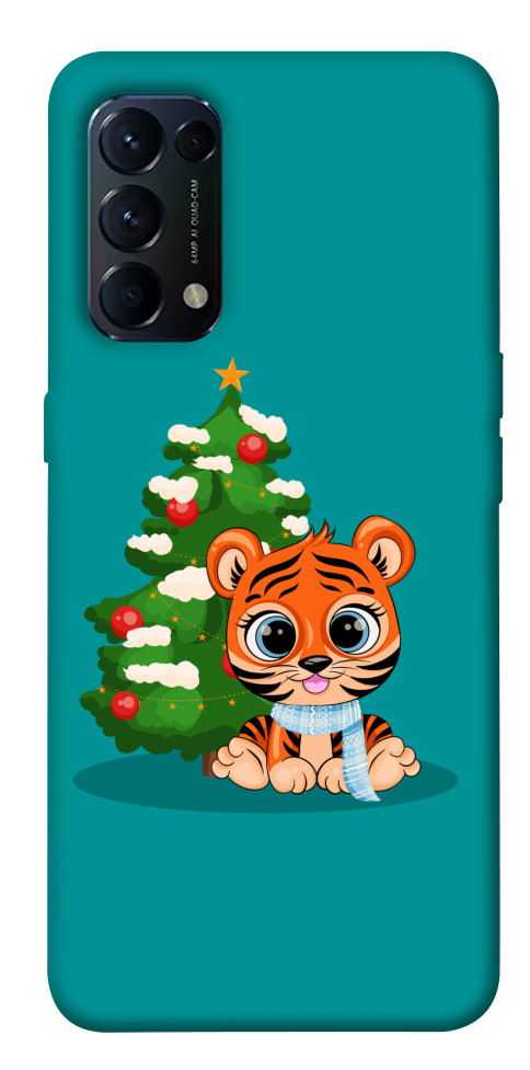 

Чохол Святковий тигреня для Oppo Reno 5 4G 1664432