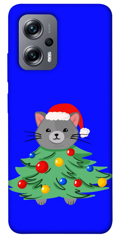 Чехол Новорічний котик для Xiaomi Poco X4 GT