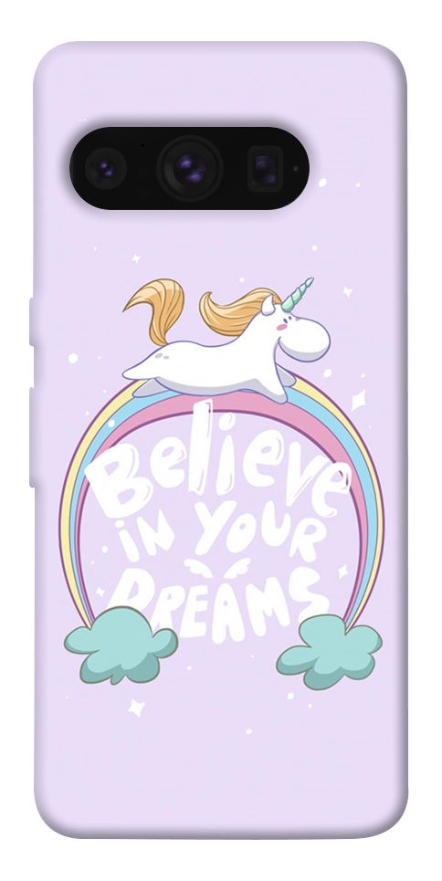 Чохол Believe in your dreams unicorn для Google Pixel 8 Pro