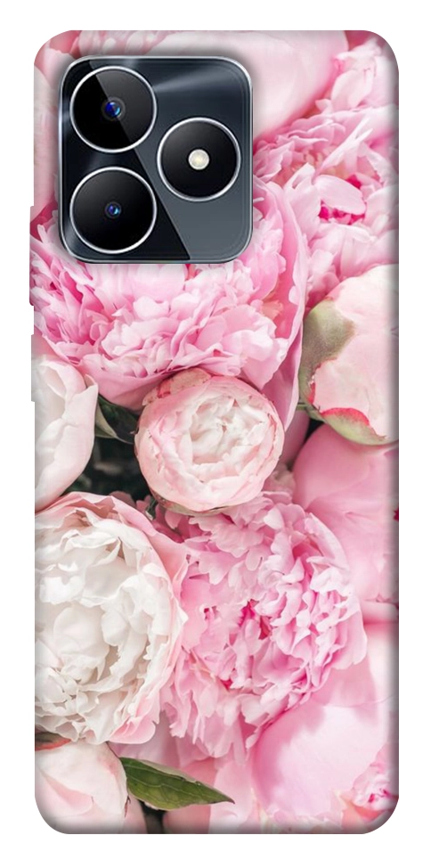 Чехол Pink peonies для Realme C53