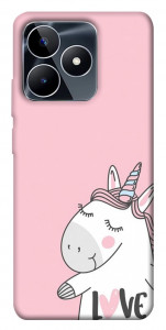 Чехол Unicorn love для Realme C53