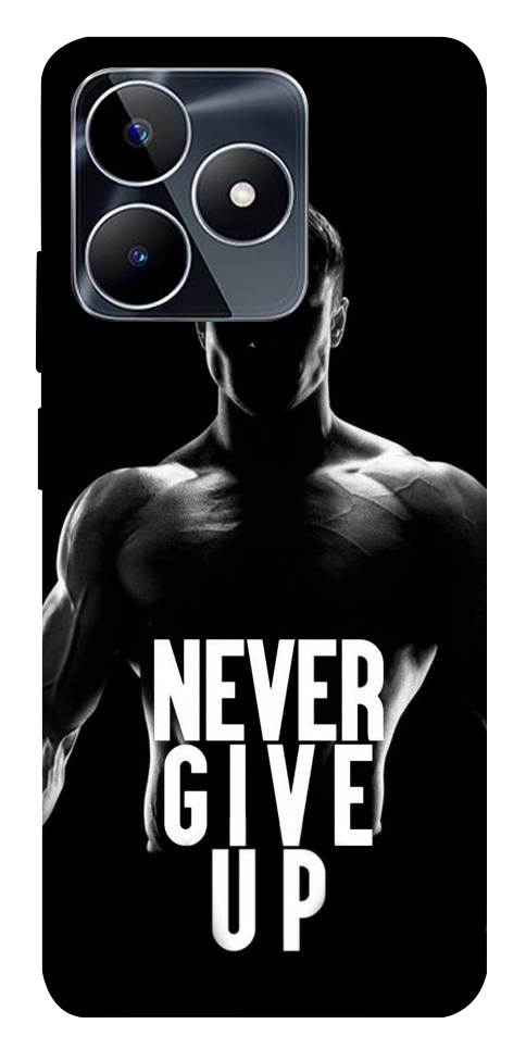 Чехол Never give up для Realme C53