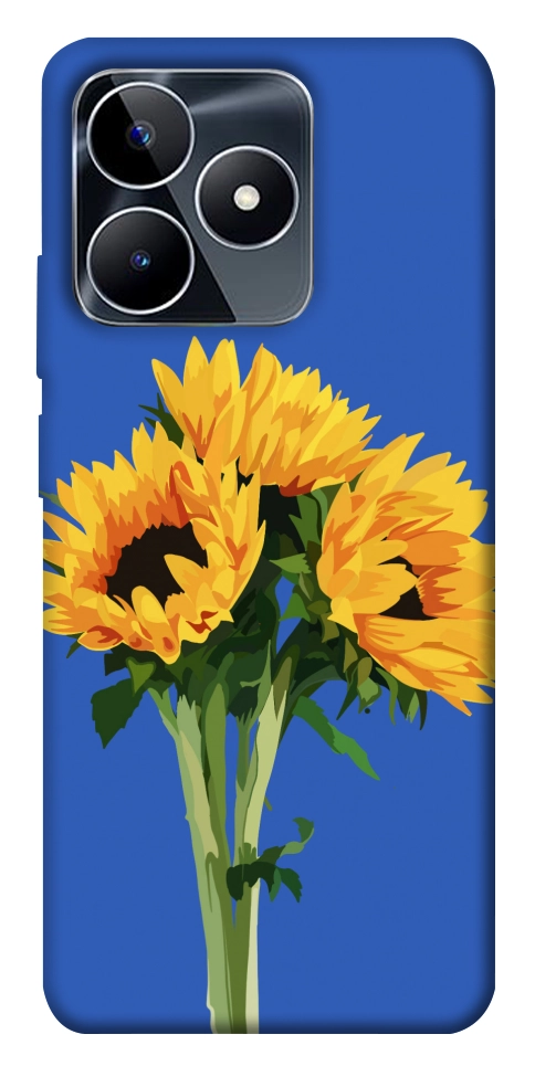 Чехол Bouquet of sunflowers для Realme C53