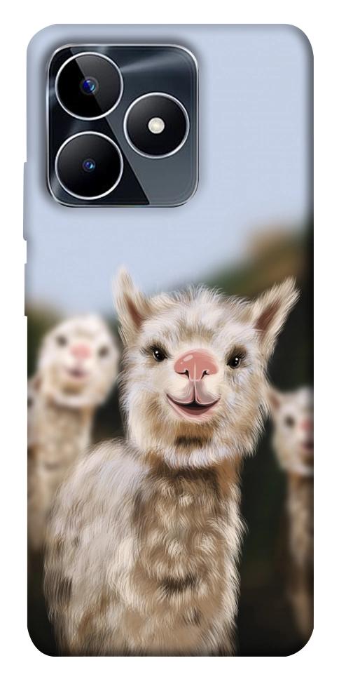 Чехол Funny llamas для Realme C53