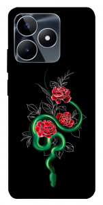 Чехол Snake in flowers для Realme C53