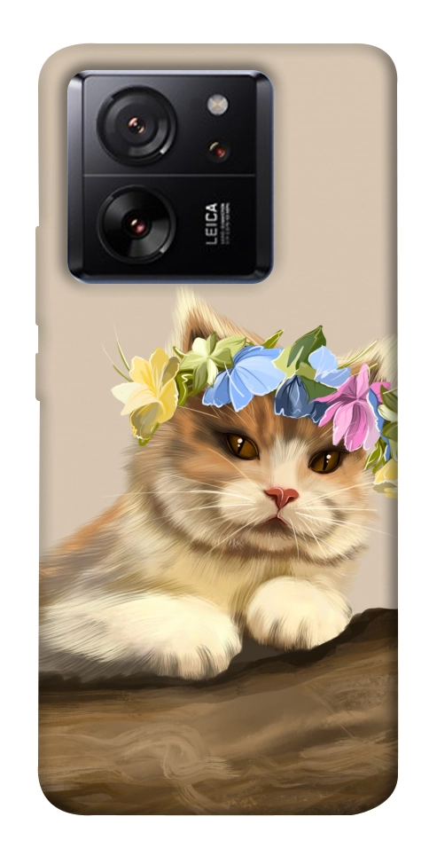 Чехол Cat in flowers для Xiaomi 13T