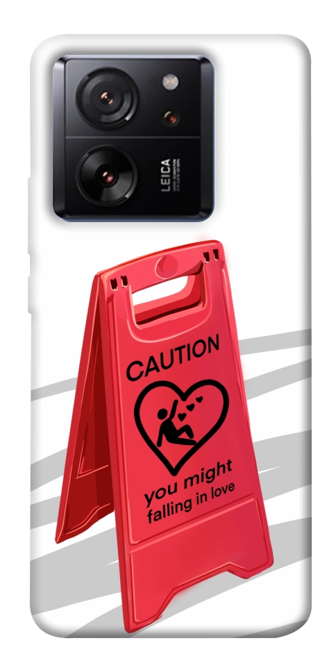 Чехол Caution falling in love для Xiaomi 13T