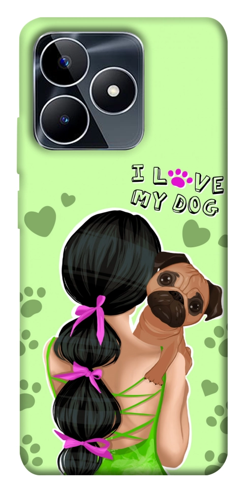 Чехол Love my dog для Realme C53