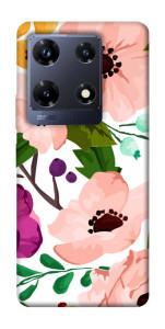 Чехол Акварельные цветы для Infinix Note 30 Pro NFC