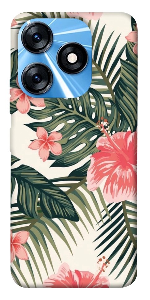 Чехол Tropic flowers для TECNO Spark 10