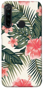 Чехол Tropic flowers для Xiaomi Redmi Note 8 2021